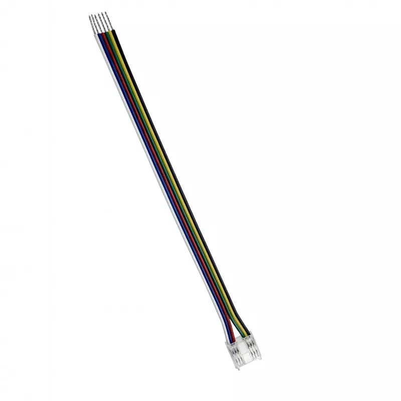 Connecteur Ruban LED COB RGB+CCT Largeur 12mm sans Soudure Connecteur Ruban LED COB RGB+CCT Largeur 12mm sans Soudure