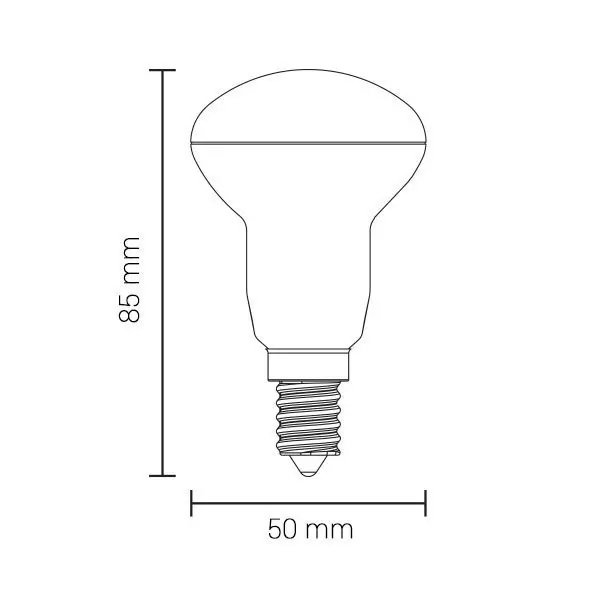 Ampoule LED E14 R50 6W 450lm (48W) 180° IP20 - Blanc Naturel 4500K