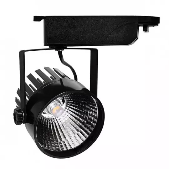Projecteur LED Décoratif 12W 960lm (96W) 24° Noir - Blanc du Jour 6000K