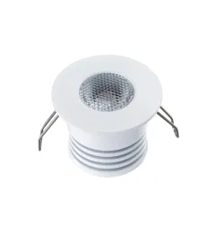 Spot LED Blanc Encastrable Compact 4W DC12V équivalent 30W - Blanc Chaud 3000K 380lm perçage 27mm