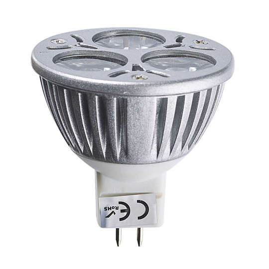 Ampoule LED GU5.3 MR16 TriLED 3x2W 6W 370lm 60°  - Blanc Chaud 2800K