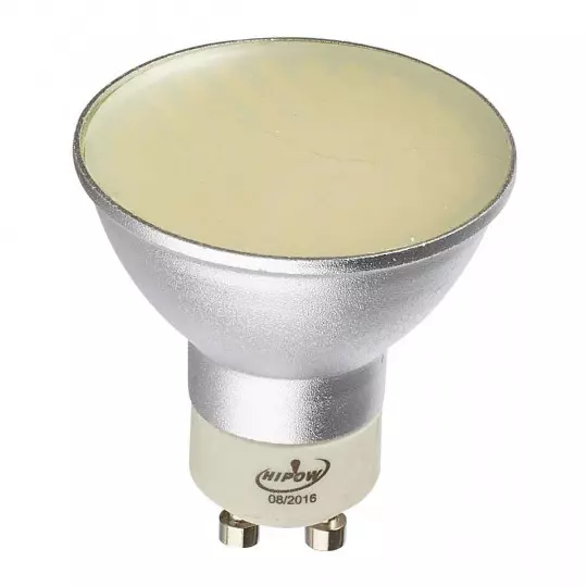 Ampoule LED GU10 80 SMD 5W 310lm (30W) 120° - Blanc Froid