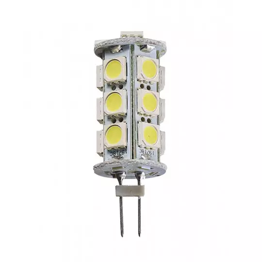 Ampoule LED G4 Backpin Plat SMD 5050 3,5W 290lm (15W) 360° - Blanc Chaud 3200K