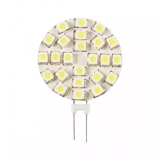 Ampoule LED G4 Backpin Plat SMD 3528 1,5W 110lm (12W) 120° - Blanc Chaud 3000K