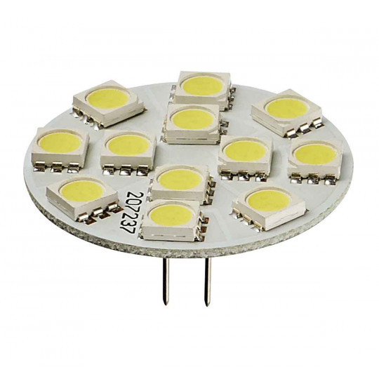 Ampoule LED G4 Backpin Plat SMD 5050 2W 170lm (25W) 150° - Blanc Neutre 5000K