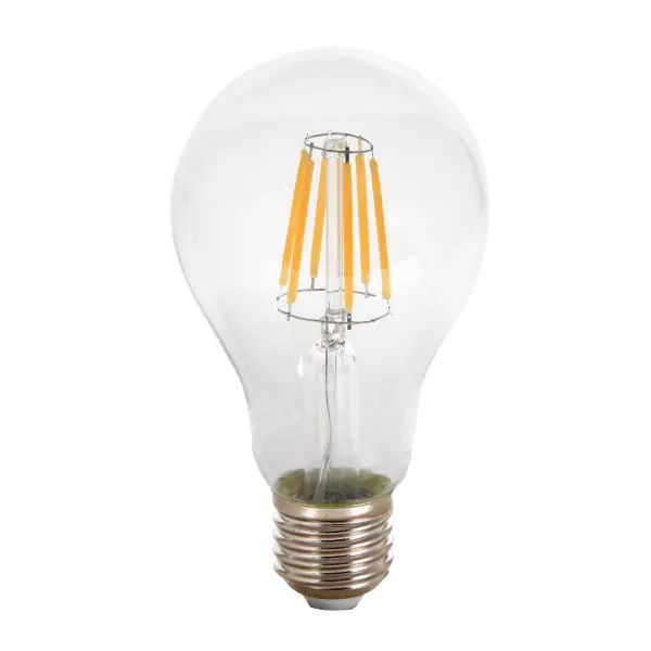 Ampoule LED E27 A67 Filament COG 8W 800lm 300° (60W) - Blanc Chaud