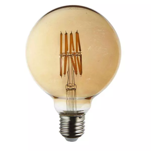 Ampoule LED E27 G95 Filament COG 8W 800lm 360° (65W) - Blanc Très Chaud