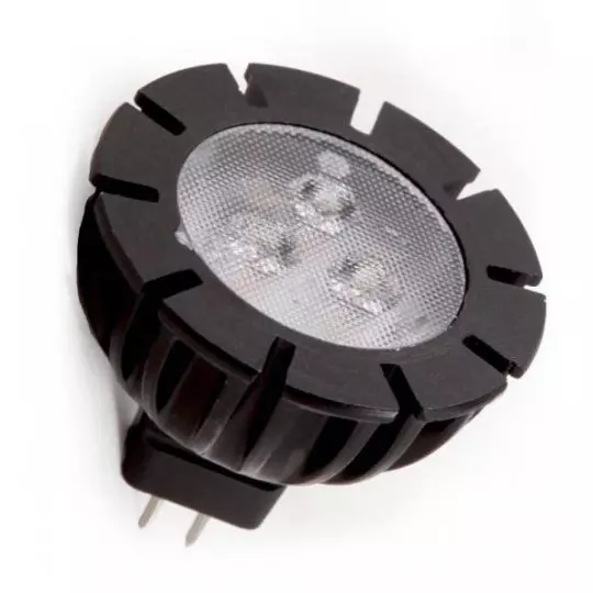 Ampoule LED GU5.3 MR11 1,5W 85lm 120° 30mmx35mm - Blanc Chaud 3000K