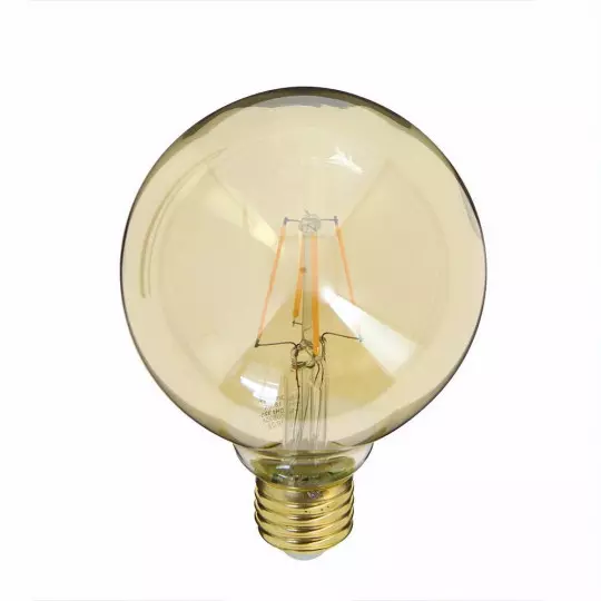 Ampoule LED E27 G95 3.8W 350lm (30W) 320° - Blanc Chaud 1800K