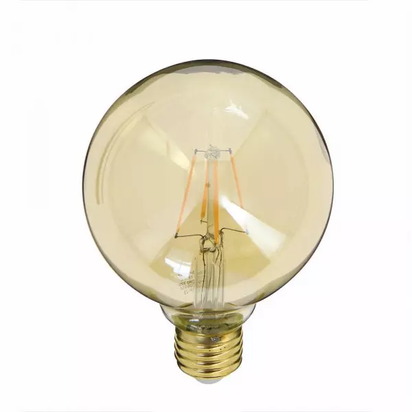 Ampoule LED E27 G95 3.8W 350lm (30W) 320° - Blanc Chaud 1800K