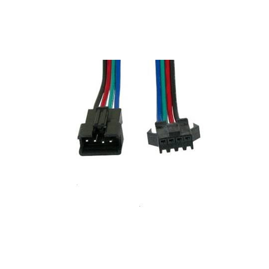 4 broches Connecteur de bande lumineuse Led RGB 10 mm Pas de clip de  câblage Pas de bande de terminal d'adaptateur de soudure à la connexion  d'extension de fil