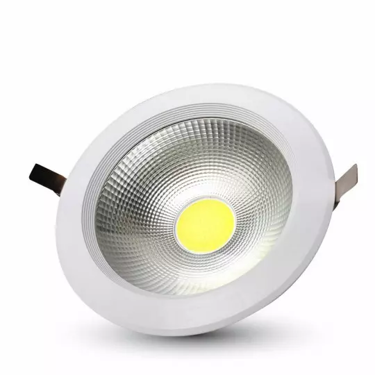 Downlight LED Reflector COB Verre OPAQUE 40W rendu 350W Blanc neutre 4500K HAUT LUMENS V-TAC - 1279