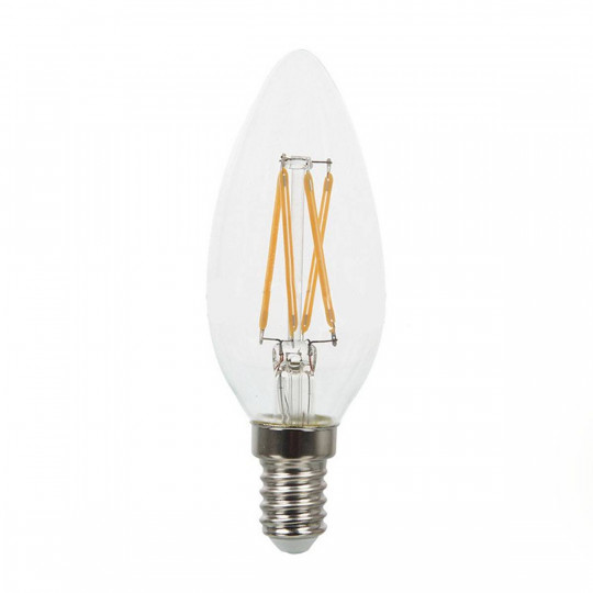 Ampoule LED Filament E14 4W 400lm 400°(40W) - Blanc chaud 2700K