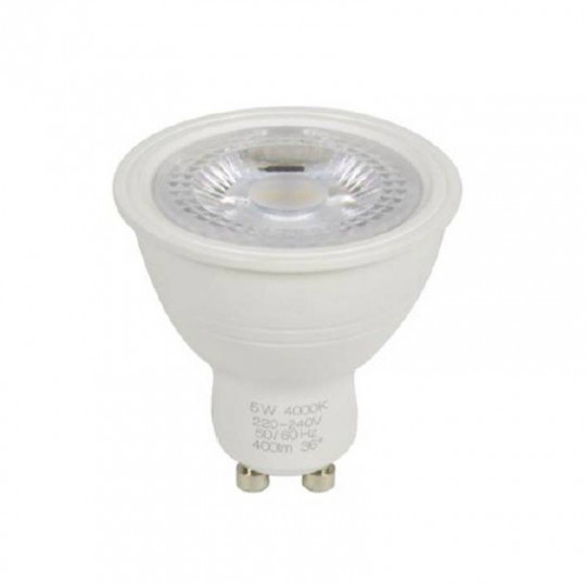 Ampoule LED SMD GU10 Dimmable 5W 405lm 38° IP20 - Blanc Chaud 3000K
