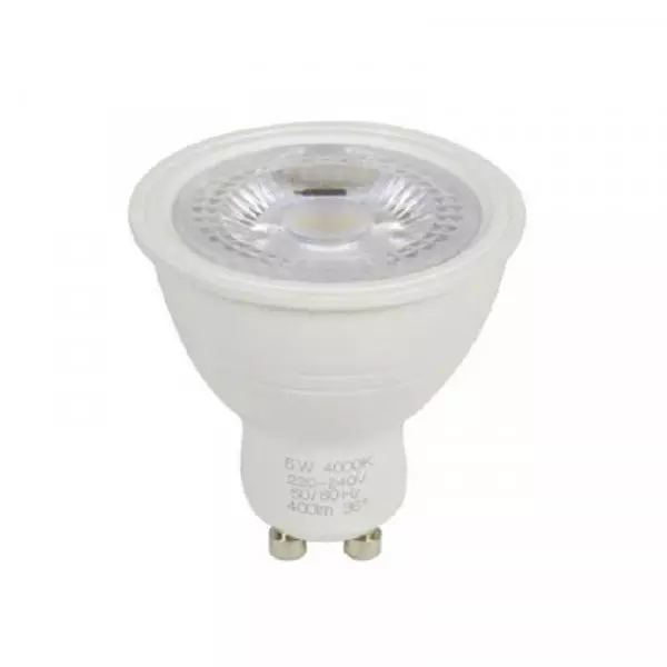 Ampoule LED SMD GU10 4,5W 370lm Ø50mm IP20 - Blanc Chaud 3000K