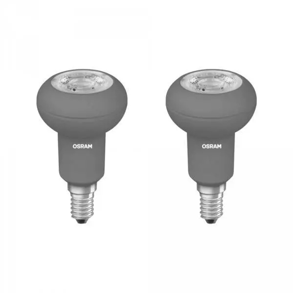 Lot de 2 Ampoules LED E14 R50 avec radiateur 3,2W 230lm (46 W) - Blanc Chaud