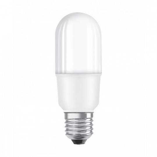 Stick LED E27 dépoli avec radiateur 10W (77W) - Blanc chaud 3000K