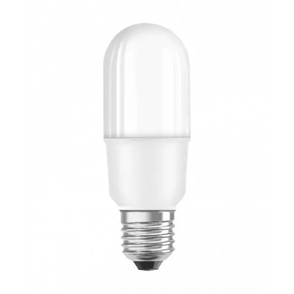 Stick LED E27 dépoli avec radiateur 7 watt (eq. 53 watt) - Couleur - Blanc neutre 4000°K