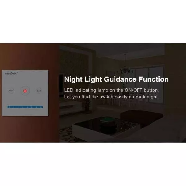 Télécommande Murale Tactile Dimmable pour Ruban/Spot LED Radio-Fréquence / Alexa / Google Assistant P1