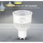 Spot LED Dimmable 6W GU10 550lm 30° Ø50mm Télécommande / Google Assistant / Alexa - RGB+CCT 2700K-6500K 106 Spot LED Dimmable 6W GU10 550lm 30° Ø50mm Télécommande / Google Assistant / Alexa - RGB+CCT 2700K-6500K 106