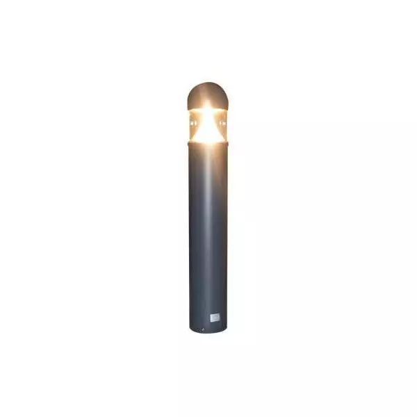 Potelet LED 35W Cylindrique Gris 100cm IP54 - Blanc Chaud 3000K