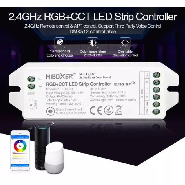 Tout savoir sur le contrôleur LED RGB+CCT multizone, le