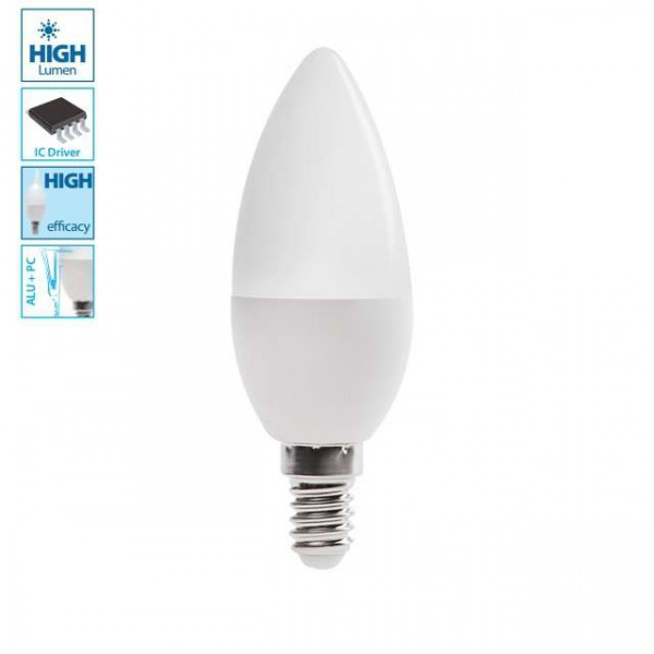 Ampoule LED E14 6,5W flamme équivalent 50W