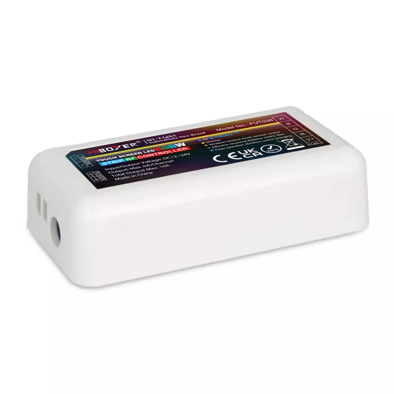 Contrôleur LED RGBW DC12/24V 6A/Ch RF 2.4GHz - 038 Contrôleur LED RGBW DC12/24V 6A/Ch RF 2.4GHz - 038