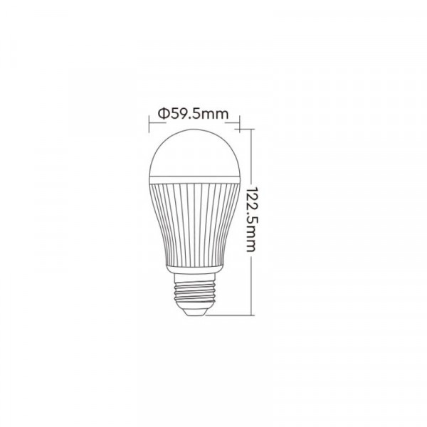 Ampoule LED E27 9W 850lm 220° Ø59,5mm RF 2.4GHz - CCT 2700K-6500K 019