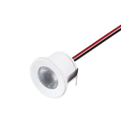 Mini Spot LED Encastrable 1W Blanc Naturel 4000K DC12V perçage 25mm 120lm