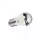 Ampoule LED E27 Filament 4W 410lm G45 Tête Miroir Argent - Blanc Chaud 2700K