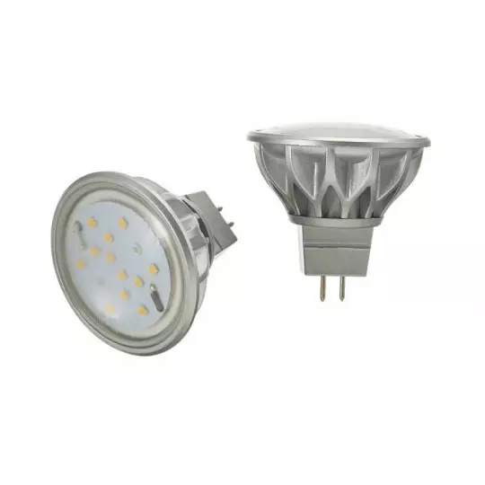 Lot De 2 Ampoule LED GU5.3 MR16 3.8W 280lm 100° (50W) - Blanc Chaud