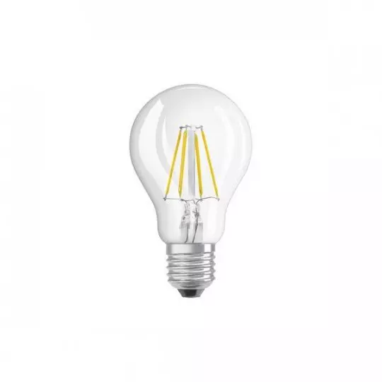 Ampoule LED Standard E27 4W 470lm (40W) Transparent - Blanc Chaud 2700K