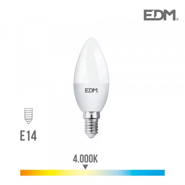 Ampoule LED E14 7W équivalent à 48W - Blanc Naturel 4000K
