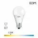 Ampoule LED E27 17W Ronde A60 équivalent à 165W - Blanc Chaud 3200K