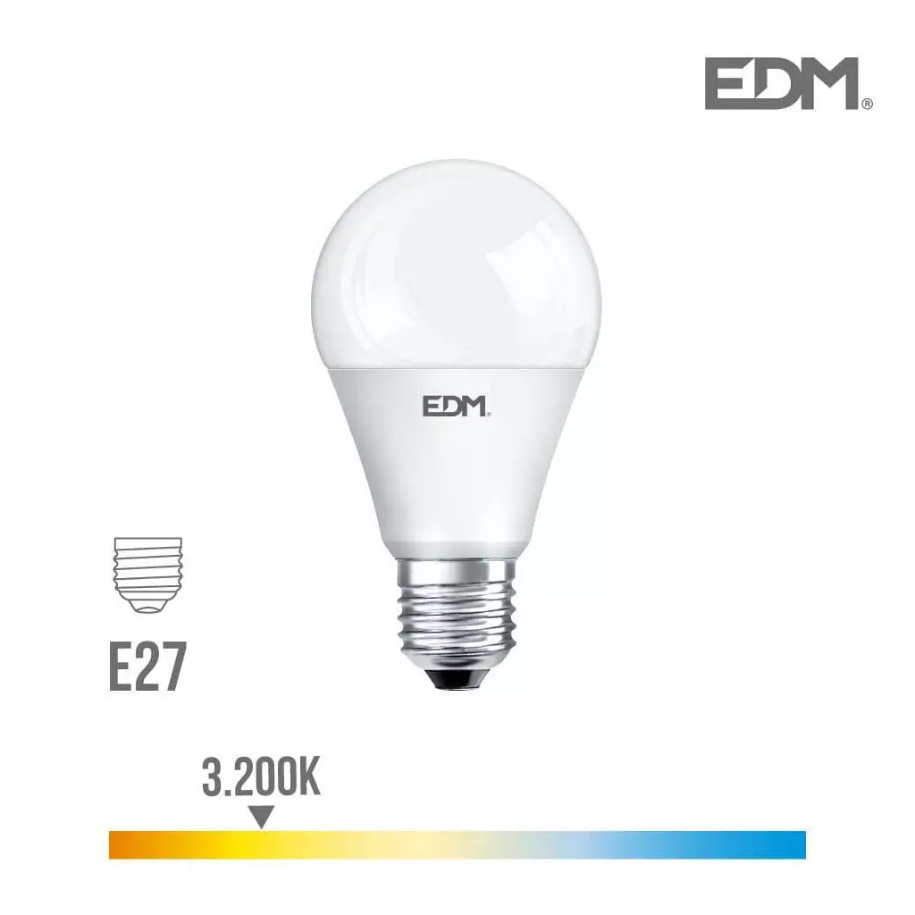 Ampoule LED A60 avec culot standard E27, conso. de 5W