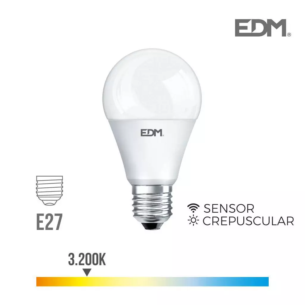 Ampoule LED E27 A60 10W équivalent à 70W - Blanc Chaud 2700K