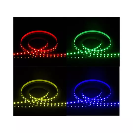 Bandeau LED RGB 5 m 60 LED/m 9W/m IP20 - 12V