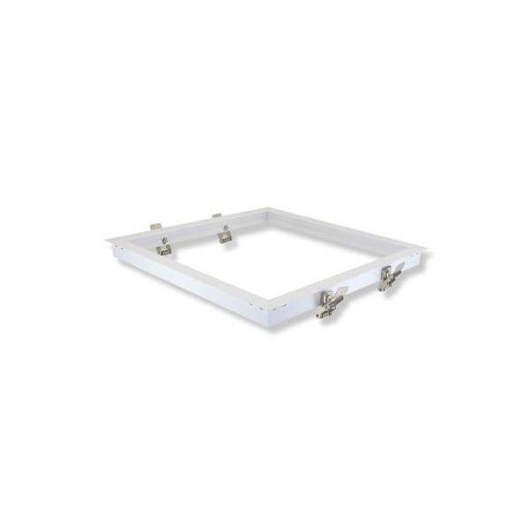 Kit Encastrable Placo pour Dalle LED 300x300mm Aluminium Blanc