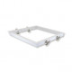 Kit Encastrable Placo pour Dalle LED 300x300mm Aluminium Blanc