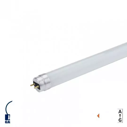 Tube LED T8 18W 1600lm 200° IP20 1200mm - Blanc Chaud 3000K