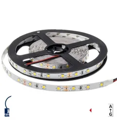 Ruban LED 4,8W/m DC12V 60LED/m longueur 5m - Blanc Chaud 2800K