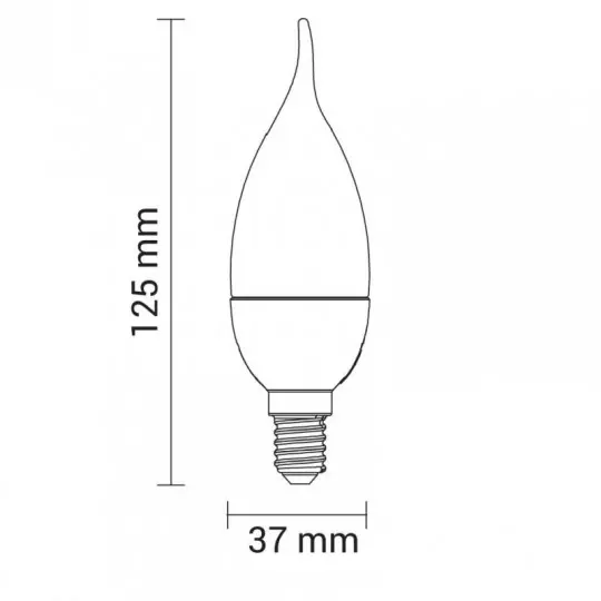 Ampoule LED E14 6W équivalent à 48W - Blanc du Jour 6000K