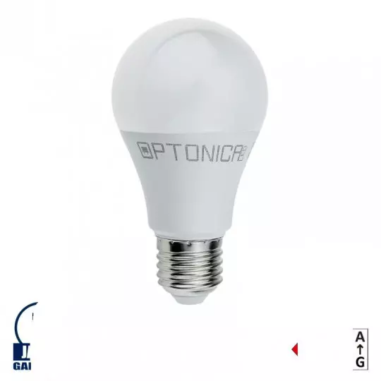 Ampoule LED E27 A60 10W équivalent à 70W - Blanc Chaud 2700K