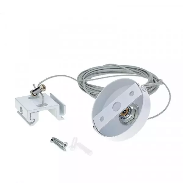 Câble de Suspension LED Blanc pour Rail Triphasé 5m