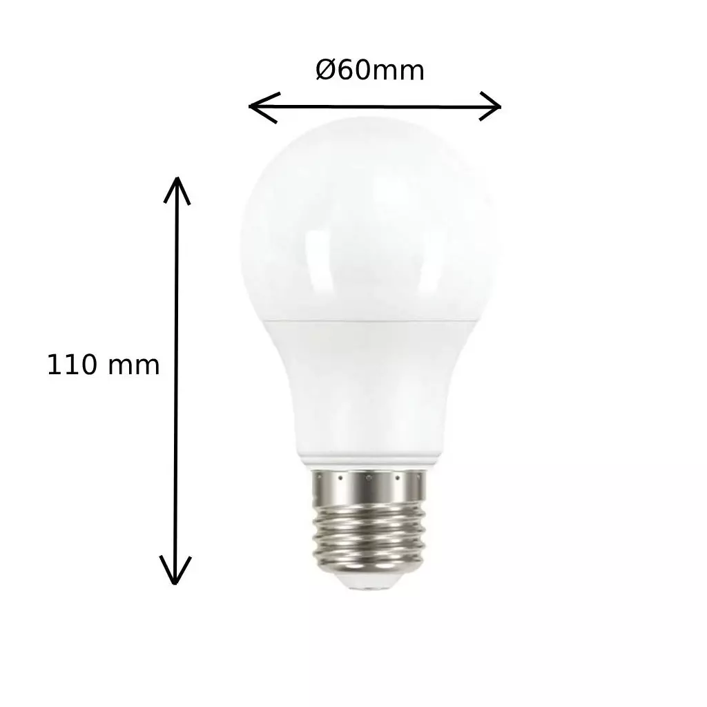 Ampoule LED SMD dimmable, standard A60, 11W/1055lm, culot E27, 3000K