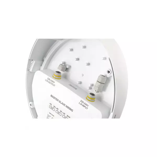 Plafonnier LED + Détecteur RF Asymétrique 21W 2300lm Étanche IP65 IK10 Ø345mm - Blanc Naturel 4000K