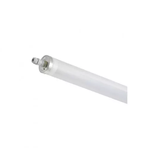 Tubulaire LED Intégrées Opale Traversant 38W 5200lm 130° Étanche IP67 IK10 1272mm Ø70mm - Blanc Naturel 4000K