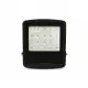 Projecteur LED Asymétrique AC220-240V 150W 18000lm 40x90° Étanche IP65 IK06 420x222mm - Blanc Chaud 3000K