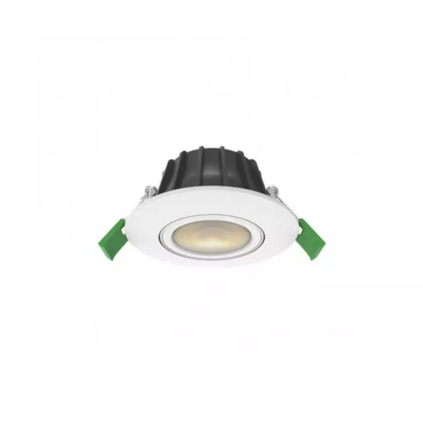 Spot LED Encastrable Dimmable AC220-230V 8W 750lm 38° Orientable à 360° Ø96mm Étanche IP65 IK08  - CCT perçage Ø80mm